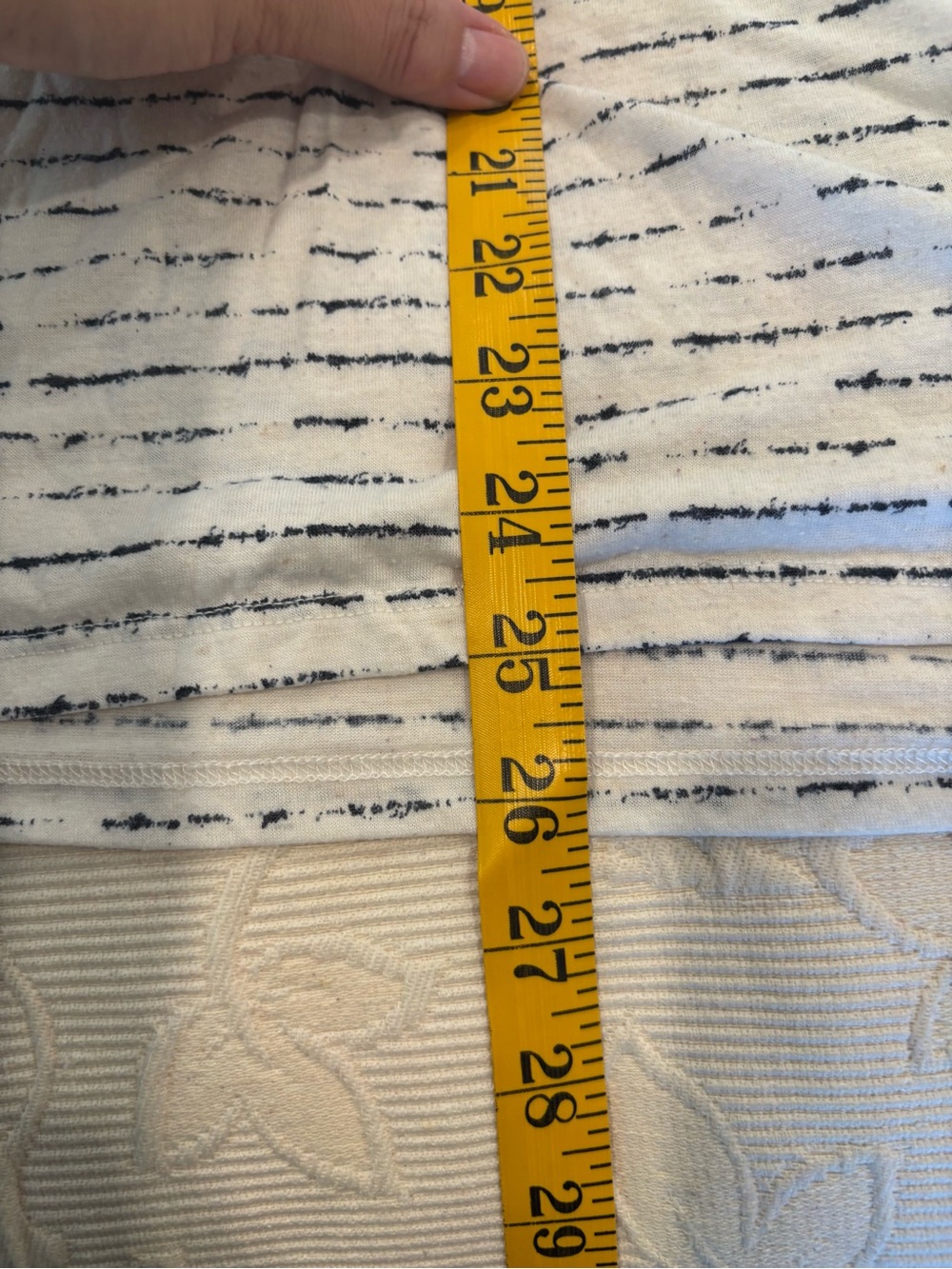 In Every Story Penningtons Striped Shoulder-Button Short Sleeve Top - Picture 4 of 5